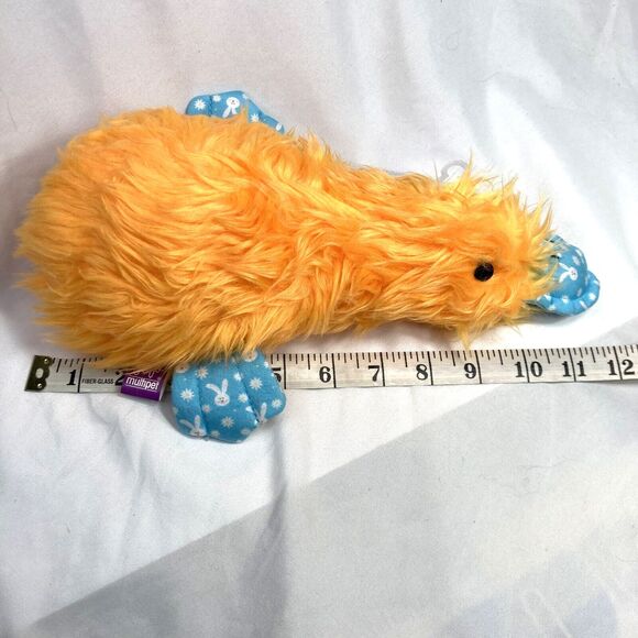 Multipet Duckworth Dog Toy Squeaky Spring Bunny Print Toss Fetch Cuddle 12 inch - Picture 14 of 15